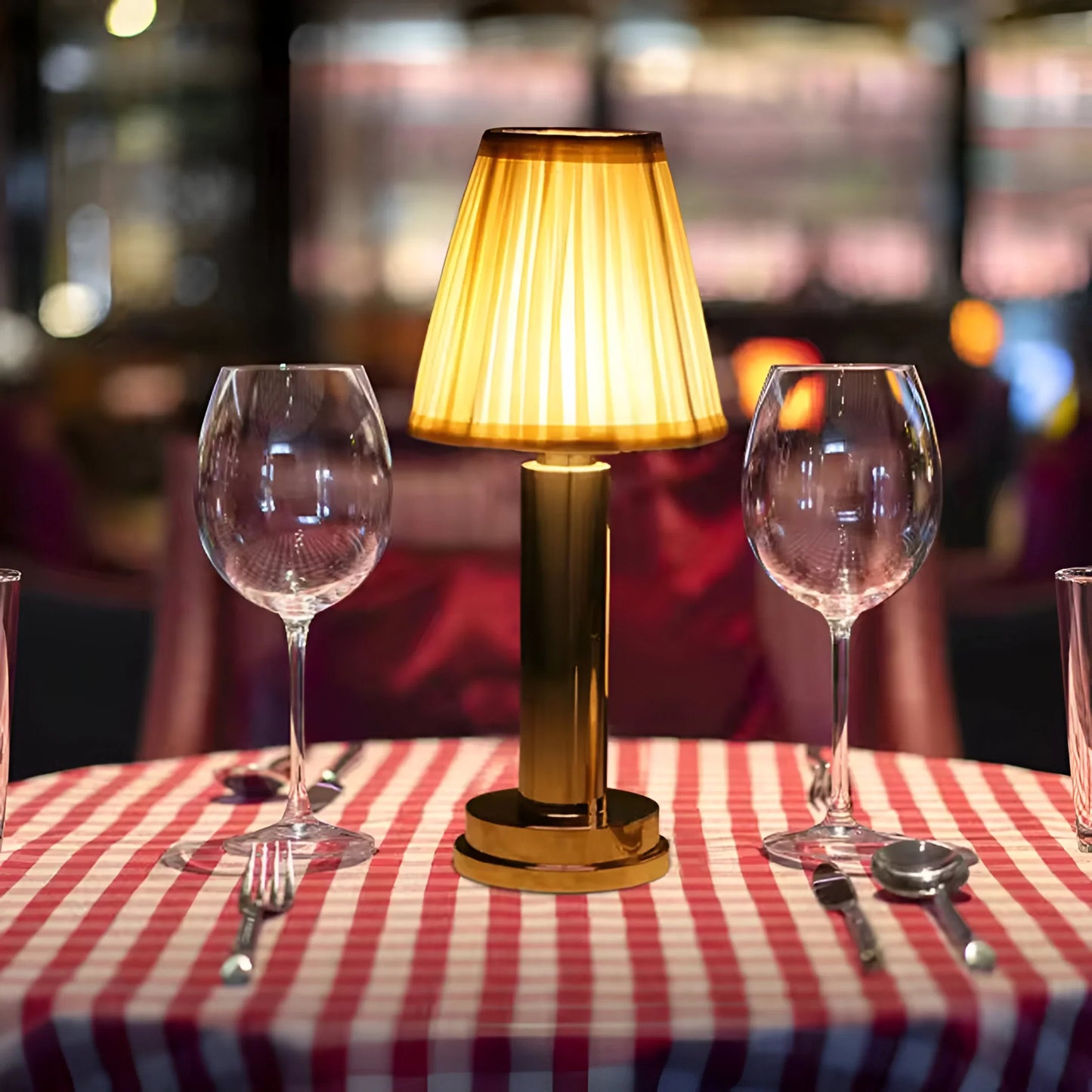CozyGlow – Wireless Silk Table Lamp