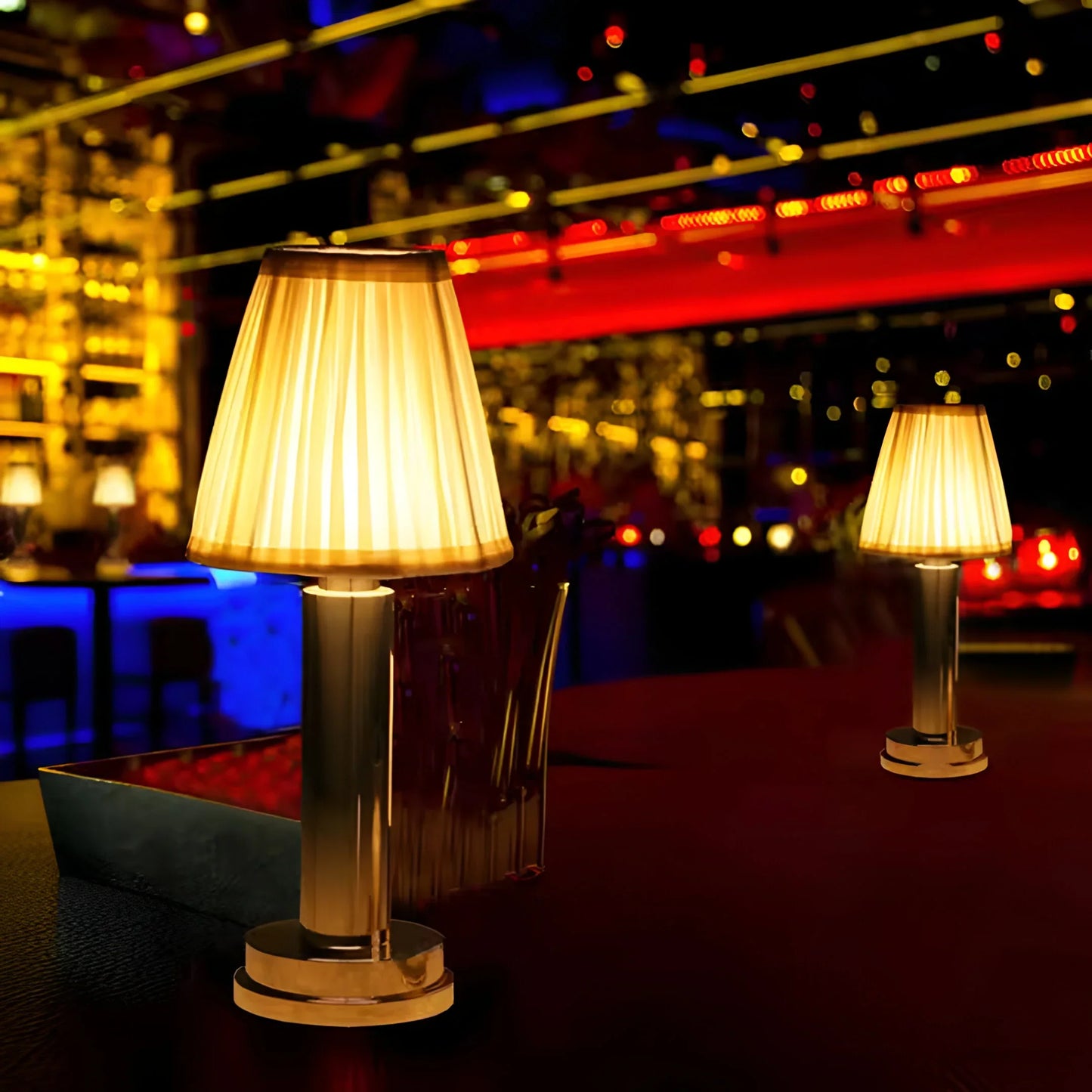 CozyGlow – Wireless Silk Table Lamp