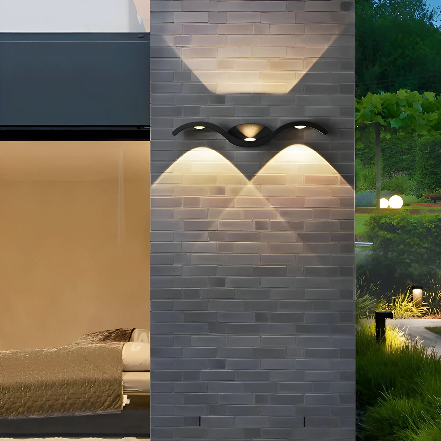 BrightGlow – Waterproof Nordic Wall Light 3