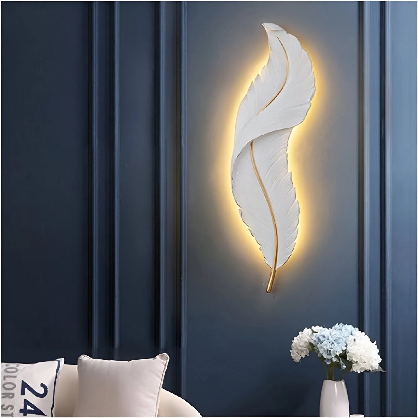 FeatherGlow – Dimmable Nordic LED Wall Light 1