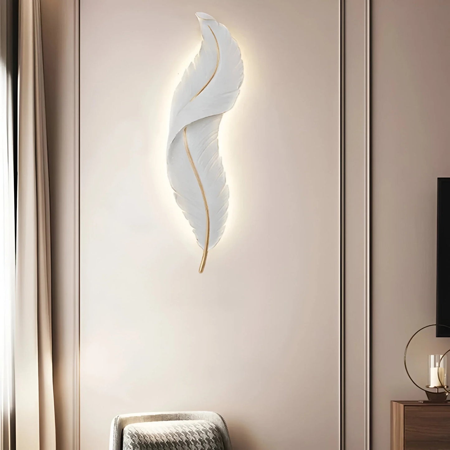 FeatherGlow – Dimmable Nordic LED Wall Light 5