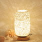 RayaGlow – Handcrafted Rattan Table Lamp