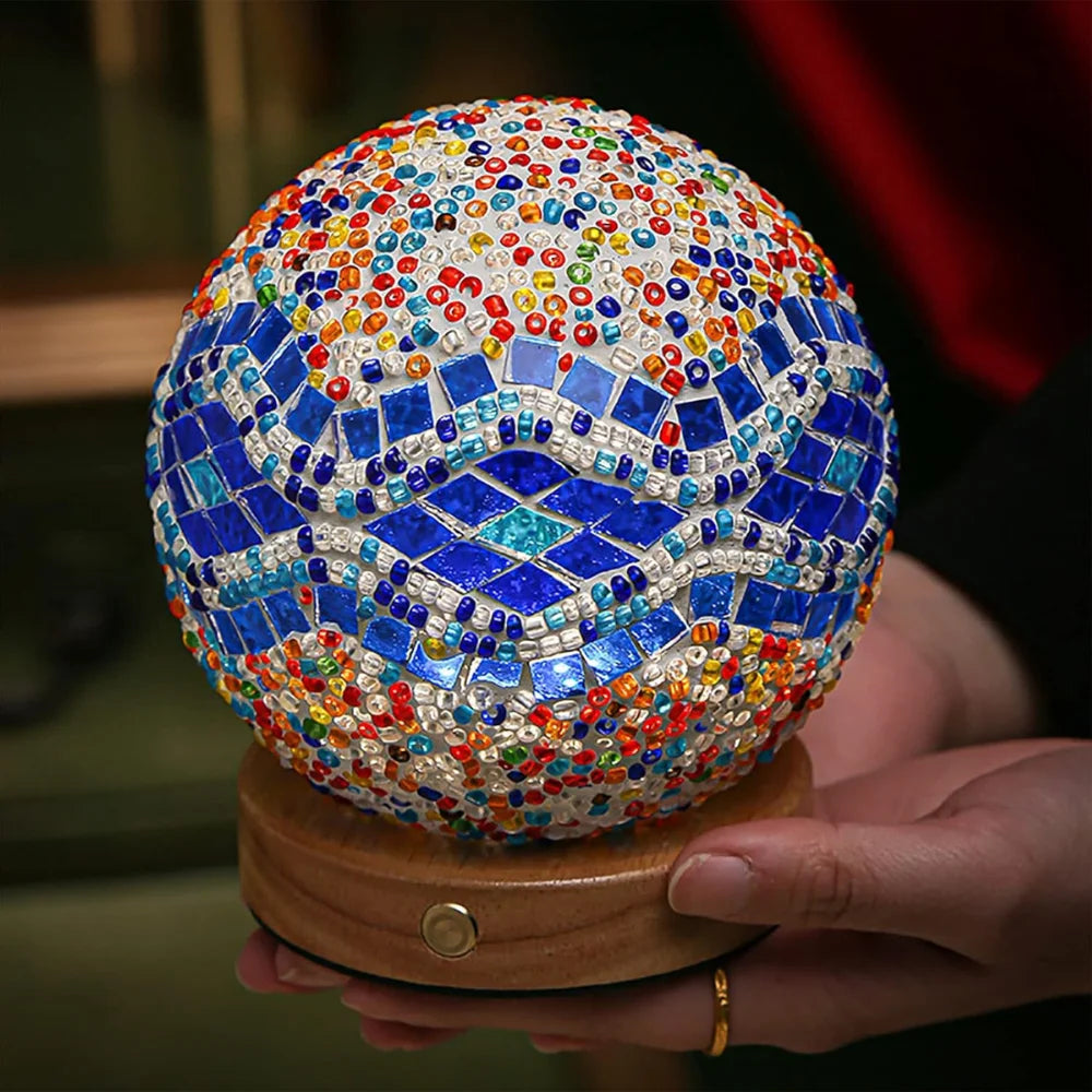 MosaGlow – Handmade Mosaic Glass Table Lamp