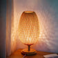 BambooGlow – Handwoven Rattan Table Lamp