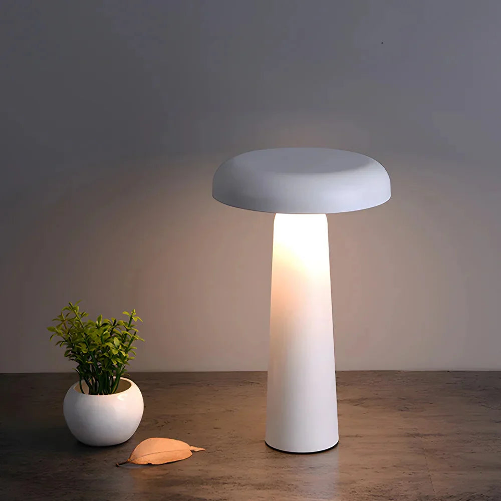 GlowTilt – Rechargeable Mushroom Table Lamp