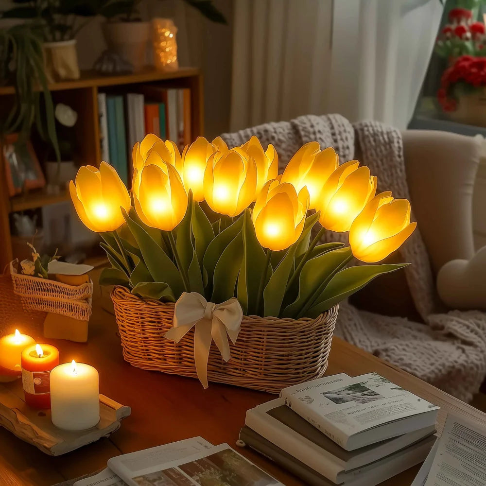 Amora – Tulip Treasure Basket Lights