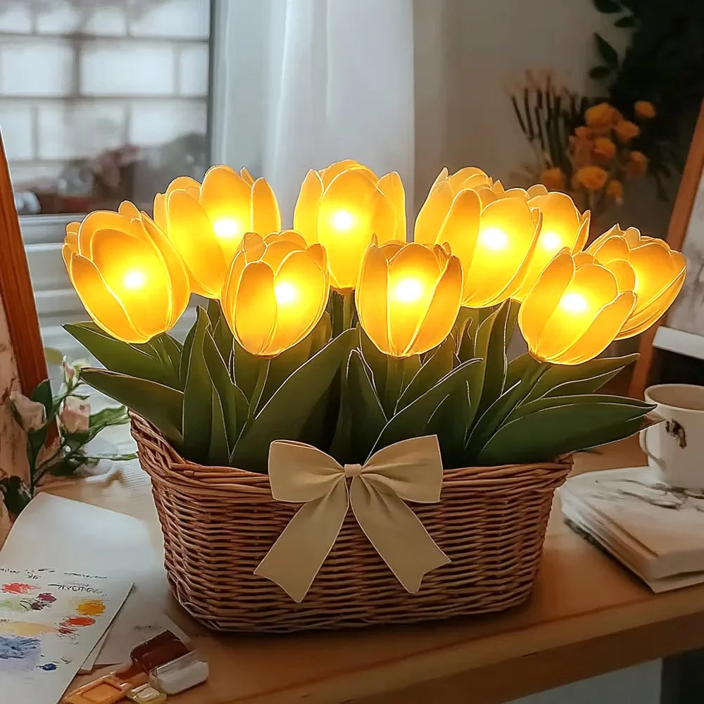 Amora – Tulip Treasure Basket Lights