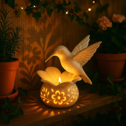 Elowen – Heavenly Haloed Hummingbird Holder