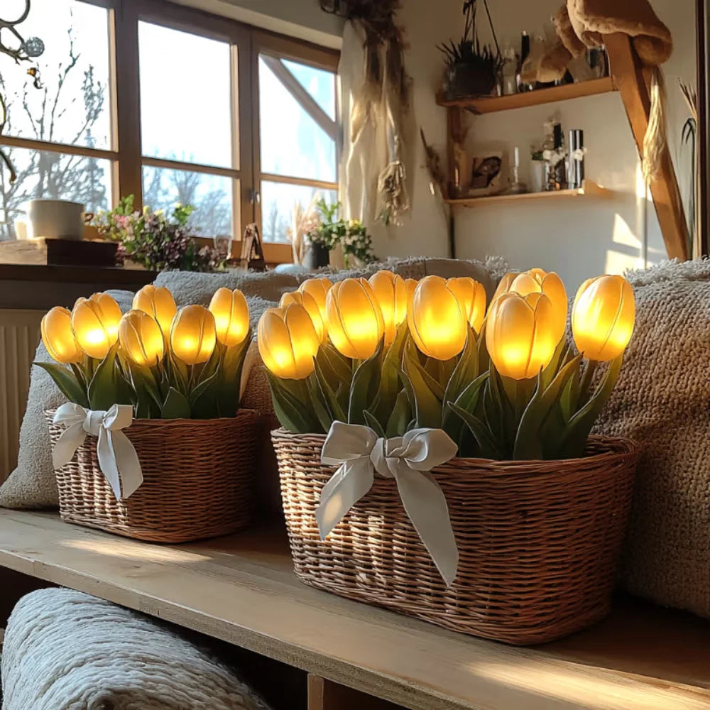 Amora – Tulip Treasure Basket Lights