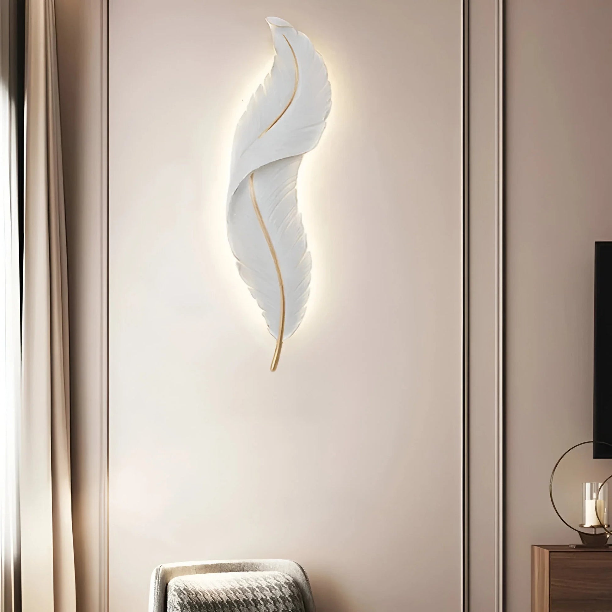 FeatherGlow – Dimmable Nordic LED Wall Light 5