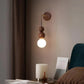 GlowHaven – Walnut & Brass Accent Wall Light 2