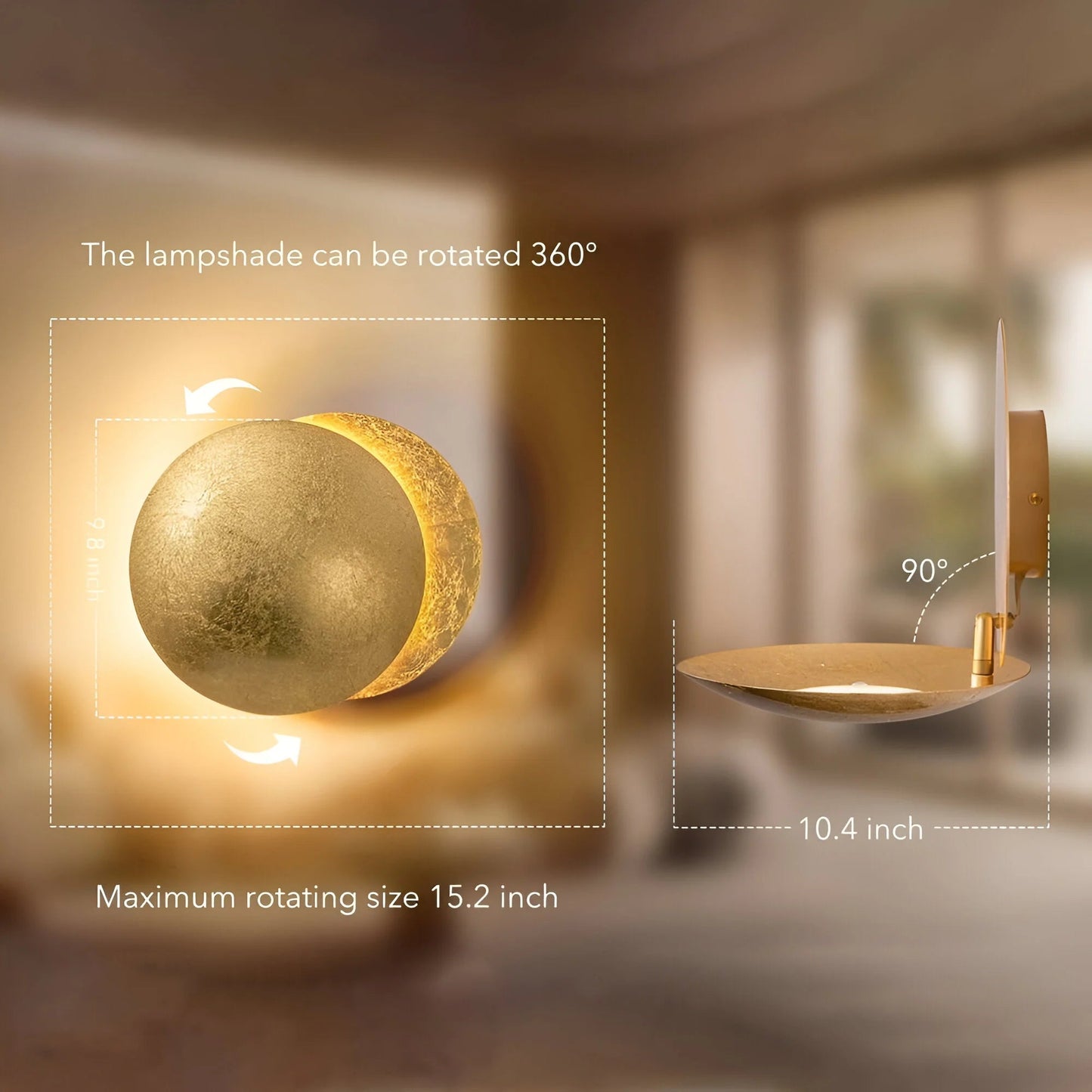 LunarGlow – Moon Phase Wall Light 8