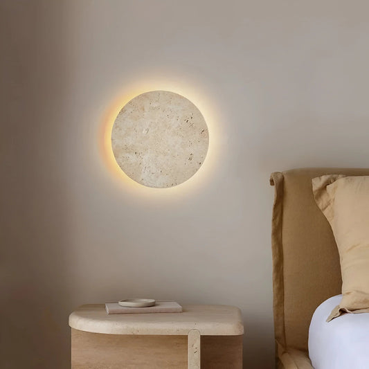 TerraLume – Round Stone Wall Light 0