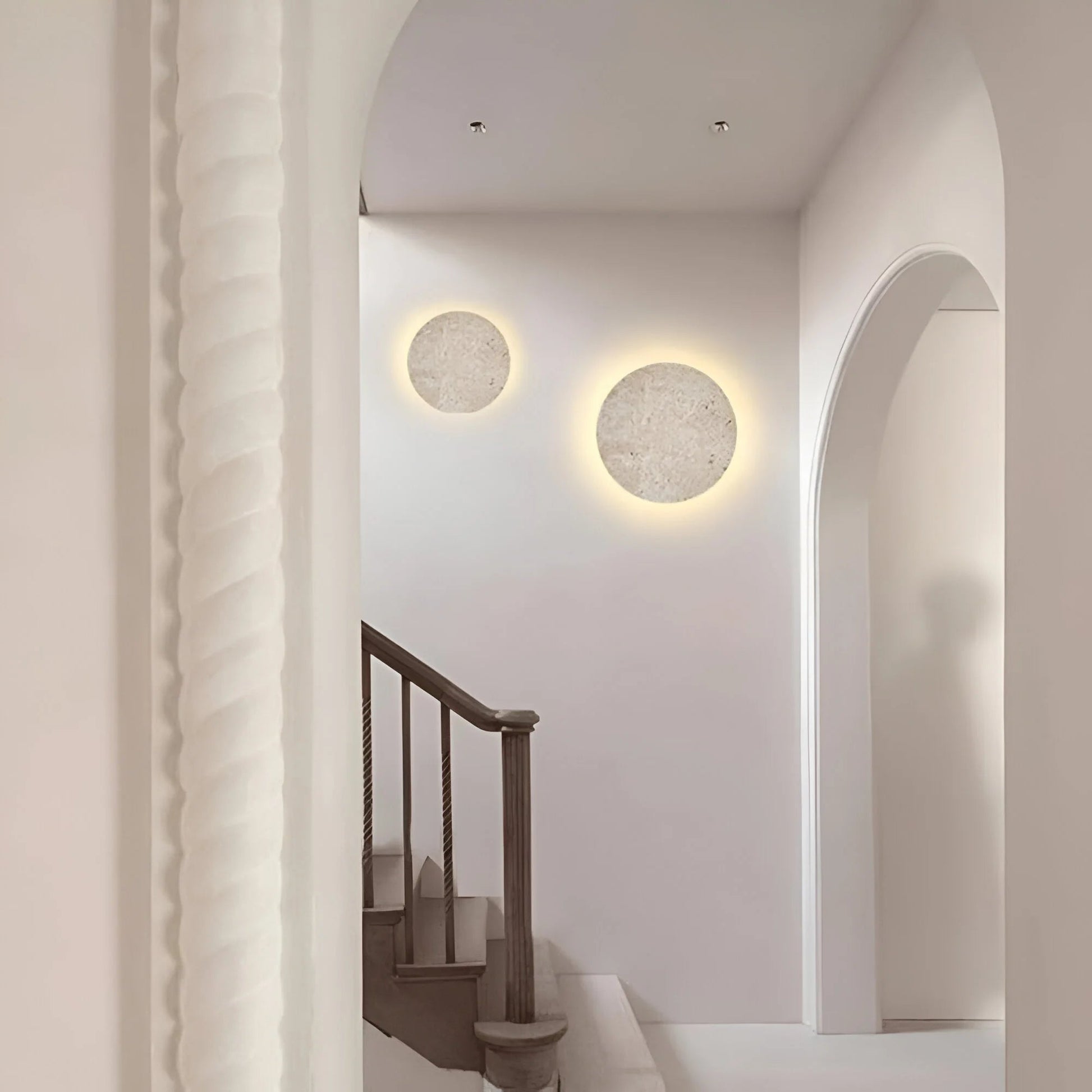 TerraLume – Round Stone Wall Light 1