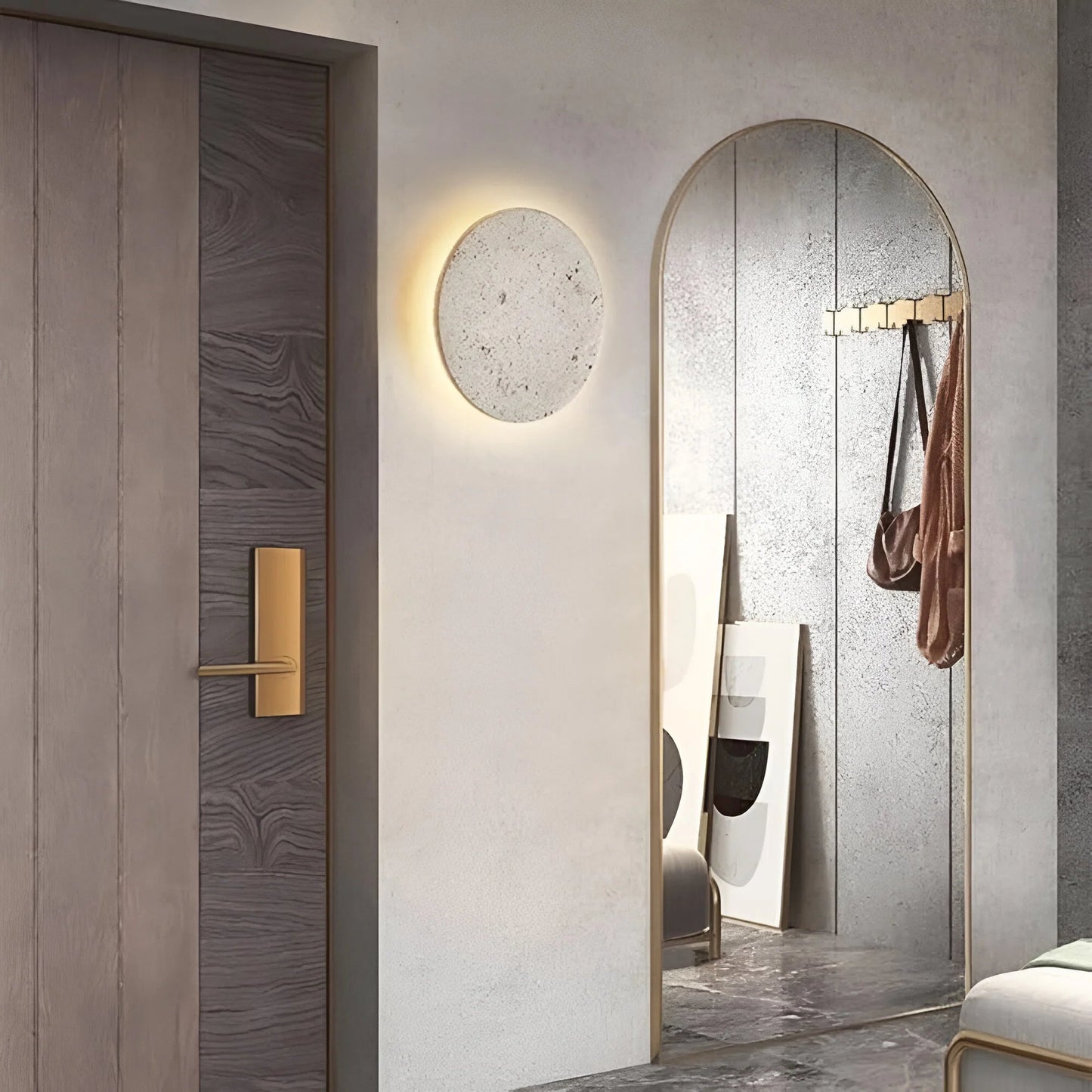TerraLume – Round Stone Wall Light 4